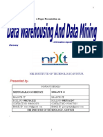 Data Wherehosing and Data Mining