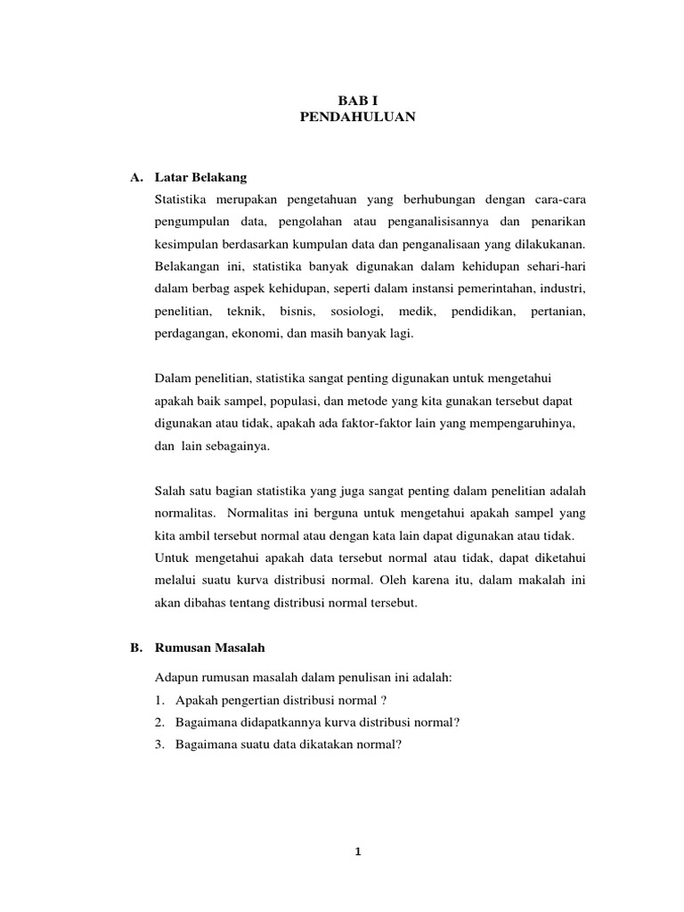 Arti Distribusi Normal Belajar