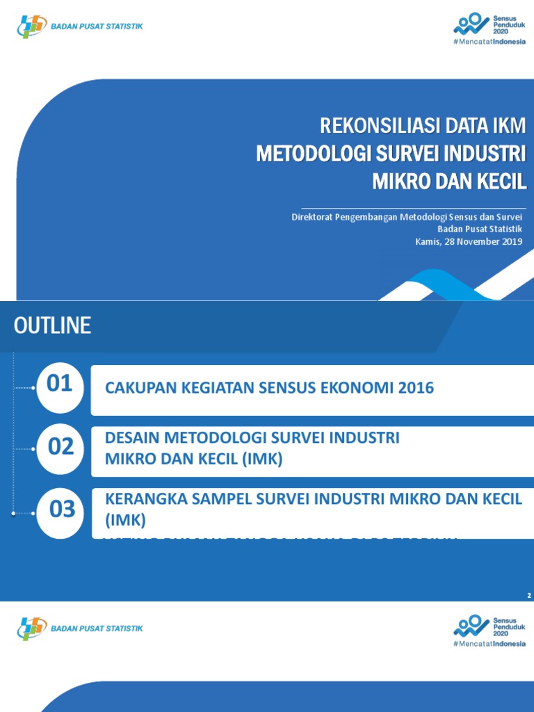 Metodologi Survei IKM 2019 | PDF
