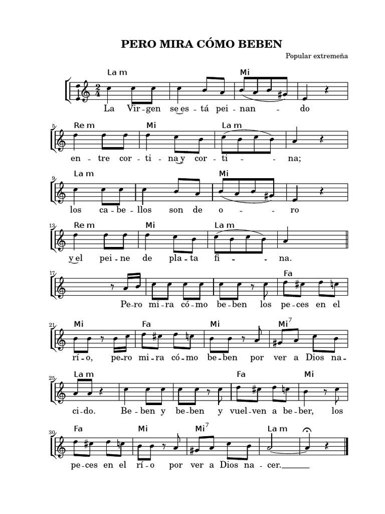 Pero Mira Como Beben C PDF | PDF