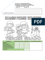 Examen Trimestral Tercer Tercero Presidente