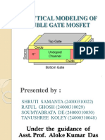 Analytical Modeling of Double Gate MOSFET