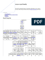 Family Tree of The Goryeo Royal Family