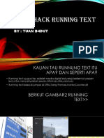 Hack Running Text