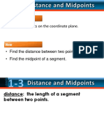 1.3 Distance and Midpoints 2015