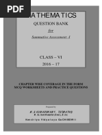 CLASS 6 SA1 Question-Bank PDF