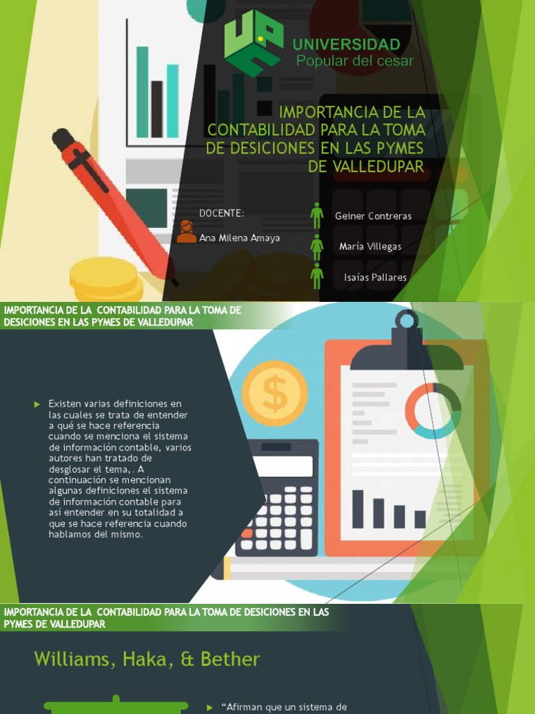 Importancia de La Contabilidad para La Toma de | PDF | Contabilidad ...