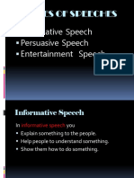 Types of Speeches