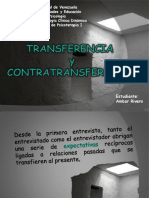 Transferencia y Contratransferencia Psicoterapia