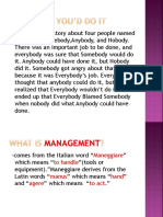 Management and Org.