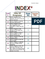 Index OF FEDT (Manish)