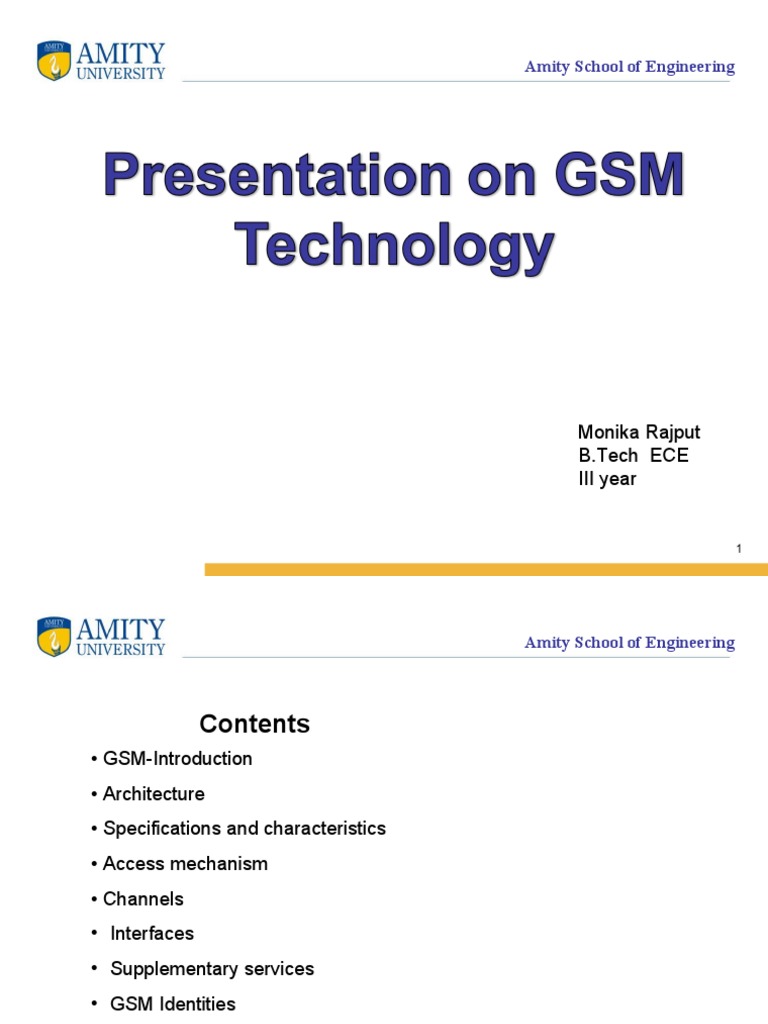 Overview of GSM Architecture and Services | PDF | Electronics ...