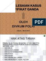 Penyelesaian Kasus Sertifikat Ganda