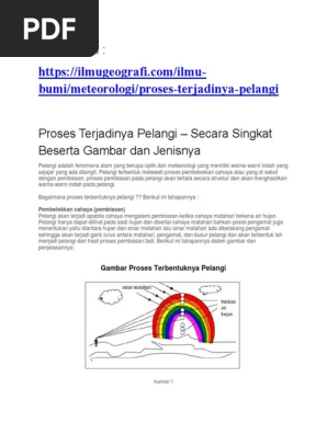 Proses Terjadinya Pelangi Pdf
