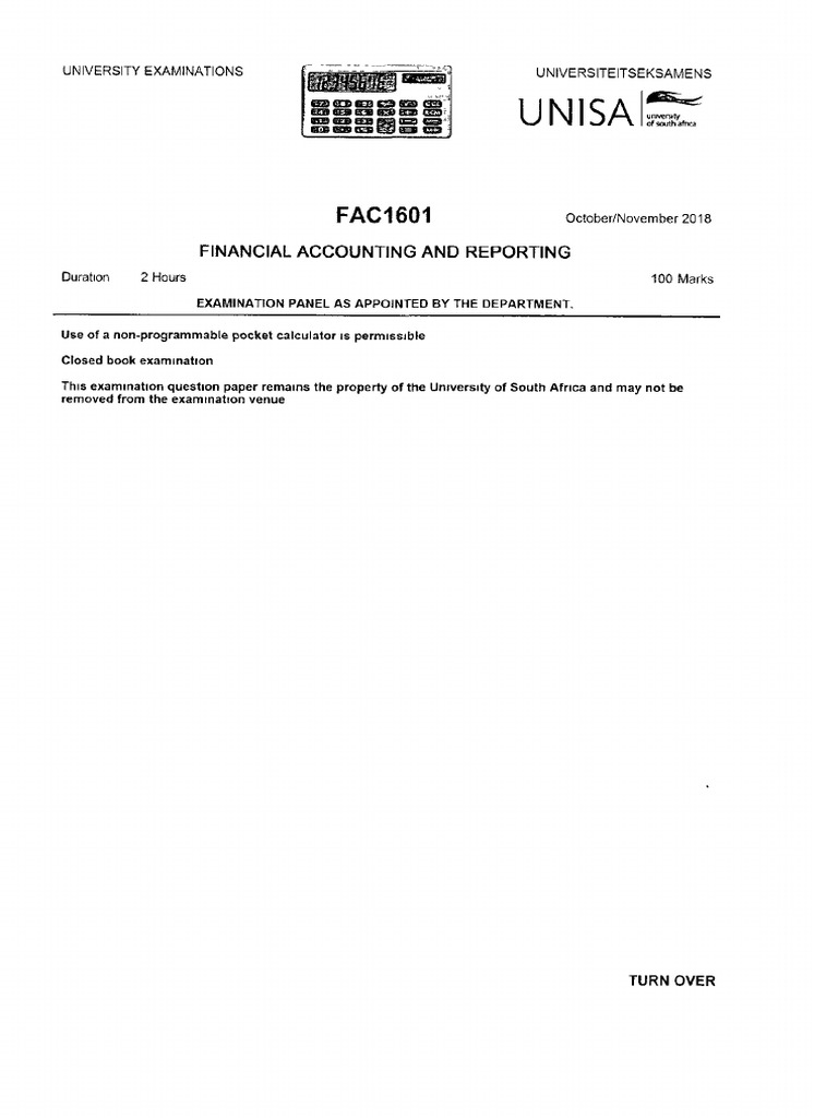 Fac1601 2018 10 e 1 | PDF