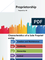 Sole Proprietorship