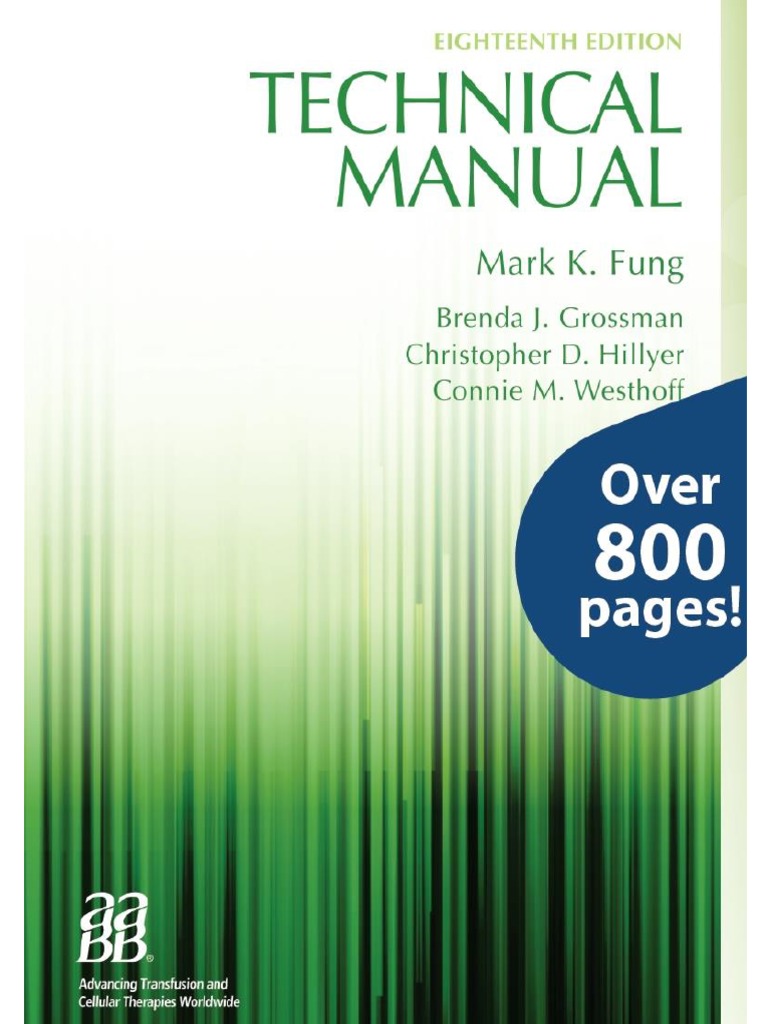 AABB TECHNICAL MANUAL 20TH PDF visual data 4