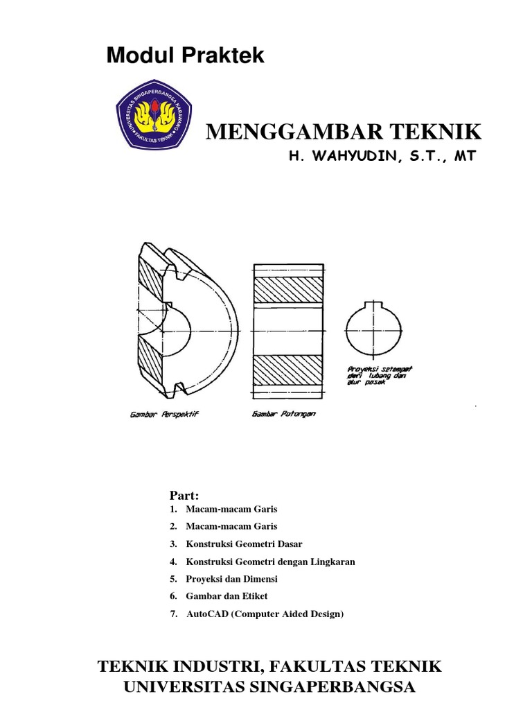 Modul Praktikum Gambar Teknik 2019 Docx