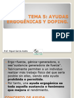 Tema 5 Ayudas Ergogénicas y Doping 2015