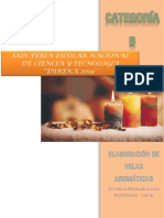 Proyecto de Elaboración de Velas Aromaticas PDF