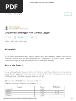 Document Splitting in New General Ledger