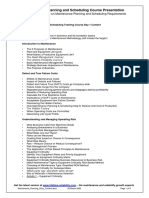 Maintenance Planning 3day Content PDF