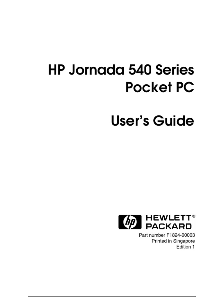 HP Jornada 540 Series Color Pocket PC with Targus Stowaway Portable
