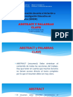 Abstract y Palabras Clave PDF