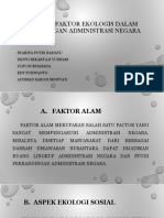 Faktor-Faktor Ekologis Dalam Perbandingan Administrasi Negara