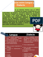 Diferencias Entre Lengua y Dialecto