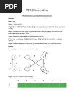 DFA Minimization