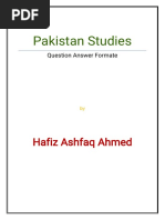 Pakistan Studies Complete Notes Question Answer Format PDF