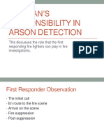 Firemans Responsibility in Arson Detectionppt6