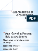 1.mga Gawaing Pampag Iisip Sa Akademiya