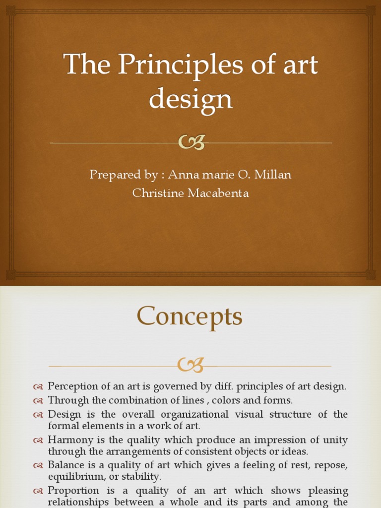 The Principles of Art Design Report | PDF | Composition (Visual Arts ...