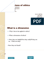 Dimensions of Ethics