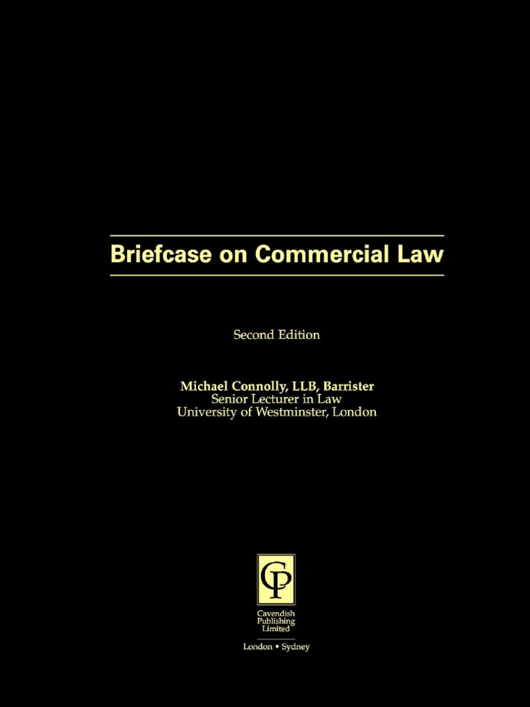 Briefcase On Commercial Law PDF