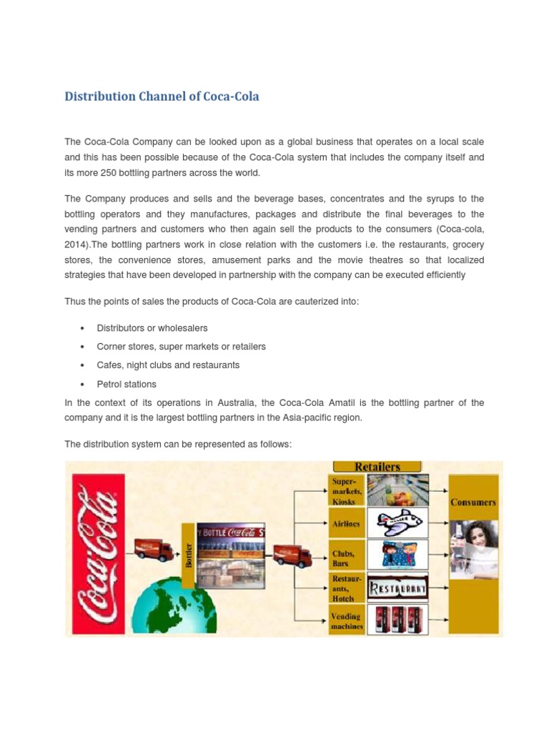Distribution Channel of Coca PDF Supply Chain Retail