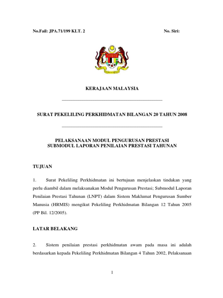 Surat Pekeliling LNPT  PDF