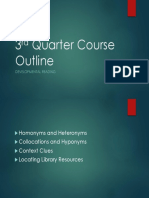 3rd Quarter Course Outline