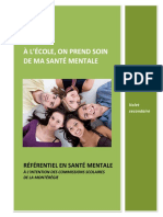 01 Secondaire - Referentiel Sante Mentale - Doc Maitre PDF
