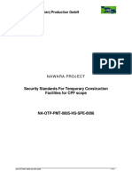 NA-OTP-PMT-0805-HS-SPE-0006 - Security Standards For Temporary Construction Facilities For CPF Scope PDF