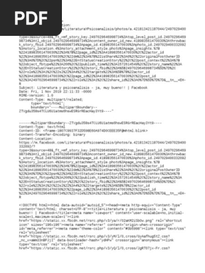 Literatura Y Psicoanalisis Ja Muy Bueno Facebook Pdf Alternate Reality Networking Standards