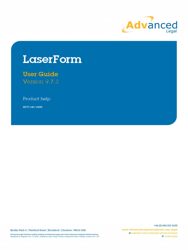 PDF LaserForm Customer HelpGuide 9.7.3 | PDF | Icon (Computing ...