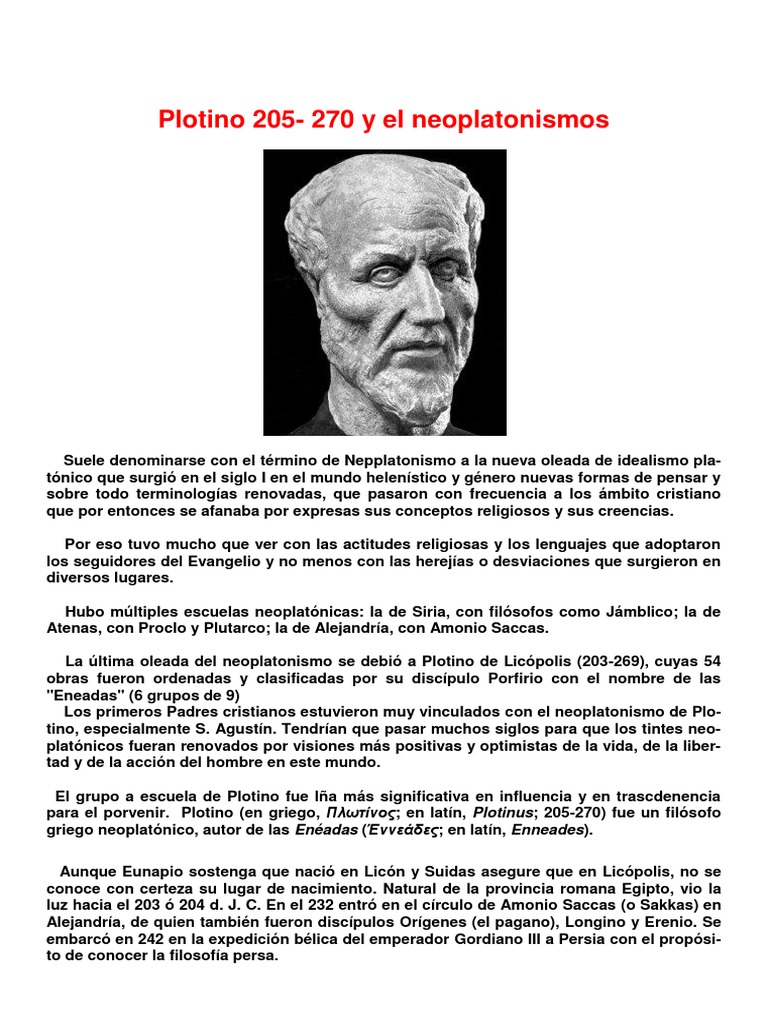 07 Plotino Amonio y Porfirio PDF