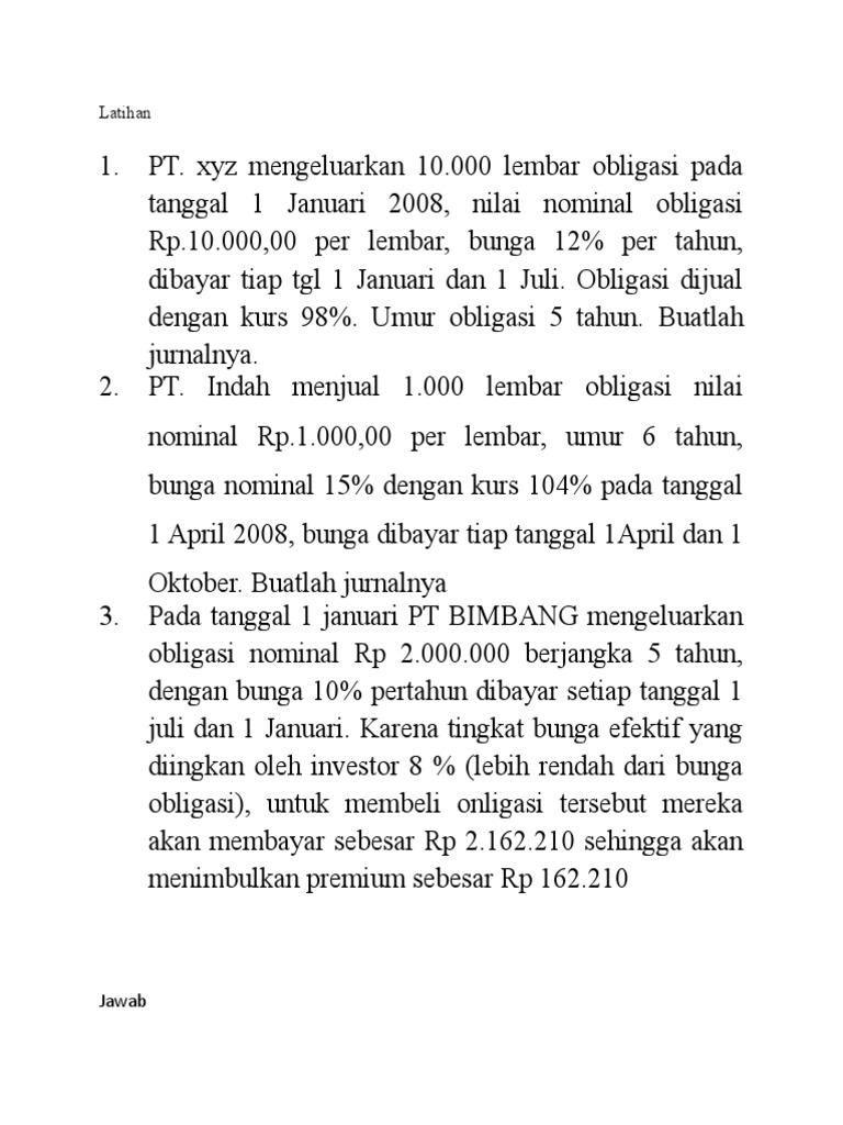 Latihan Utang | PDF
