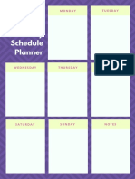 Violet Diamond Pattern Chore Chart Planner