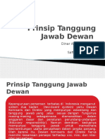 Prinsip Tanggung Jawab Dewan