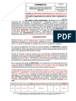 2formato Minuta de Contrato Servicios Profesionales o de Apoyo A La Gestion V2