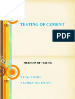 Testing of cements (1)